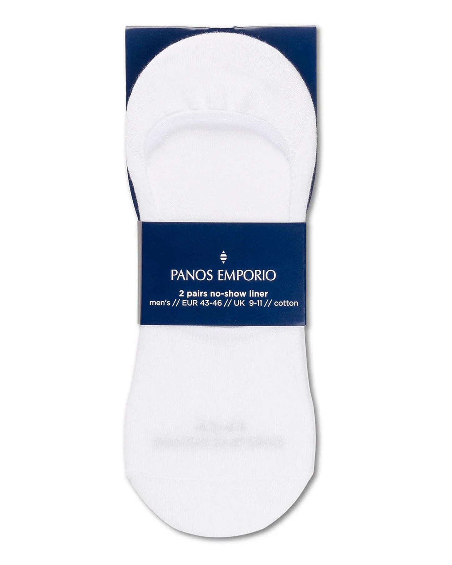 2pk Runar Cotton No-Show Hvit