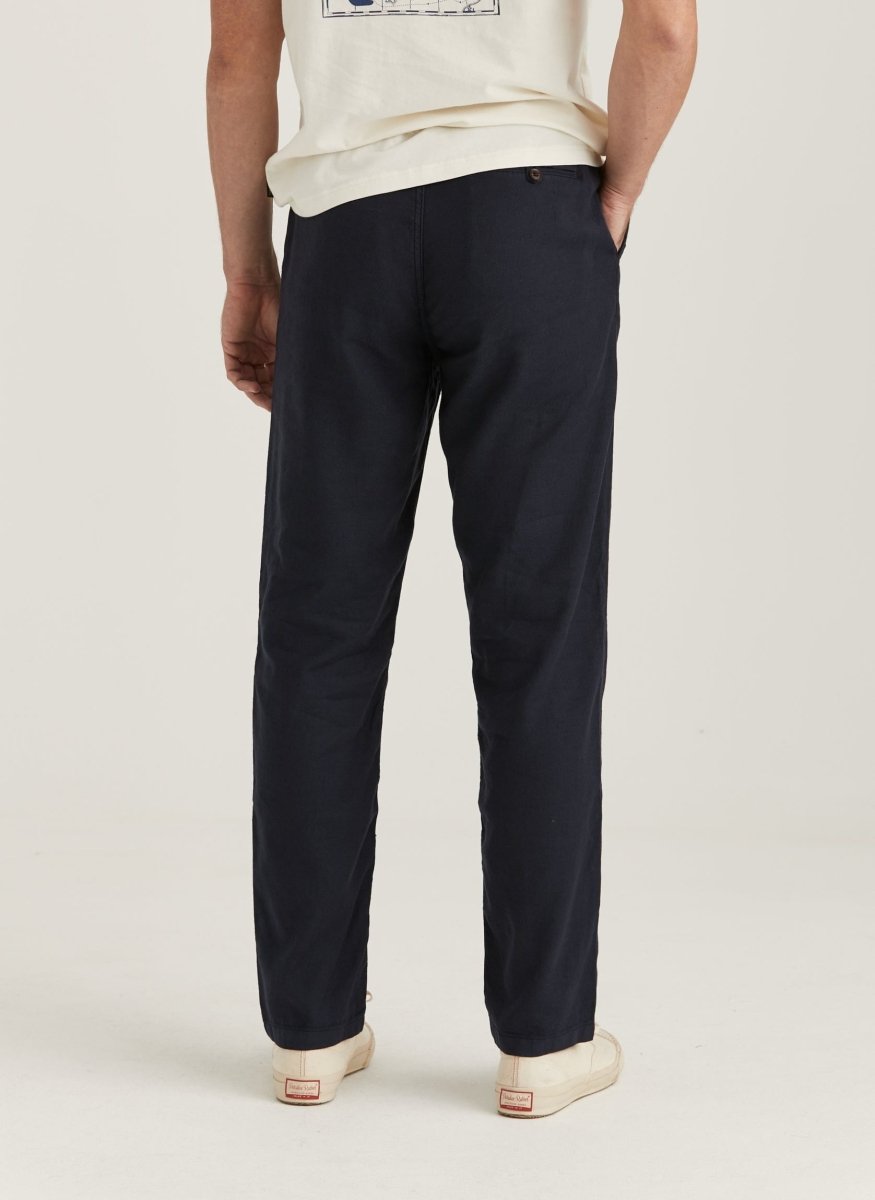 Morris Stockholm Fenix Linen Trouser 62 Blue - Mandy