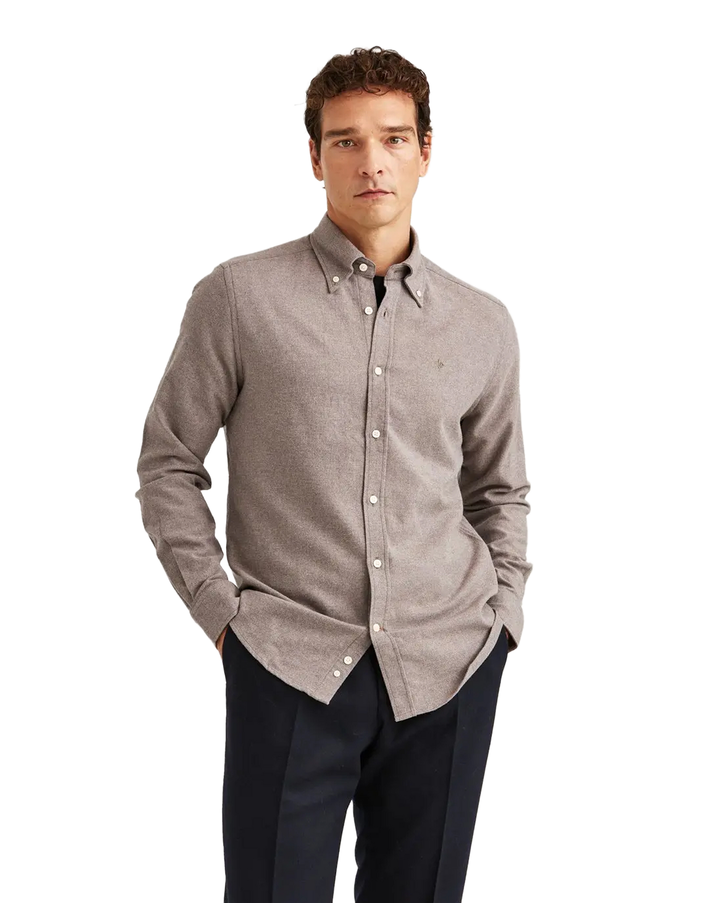Twill Flannel shirt slim