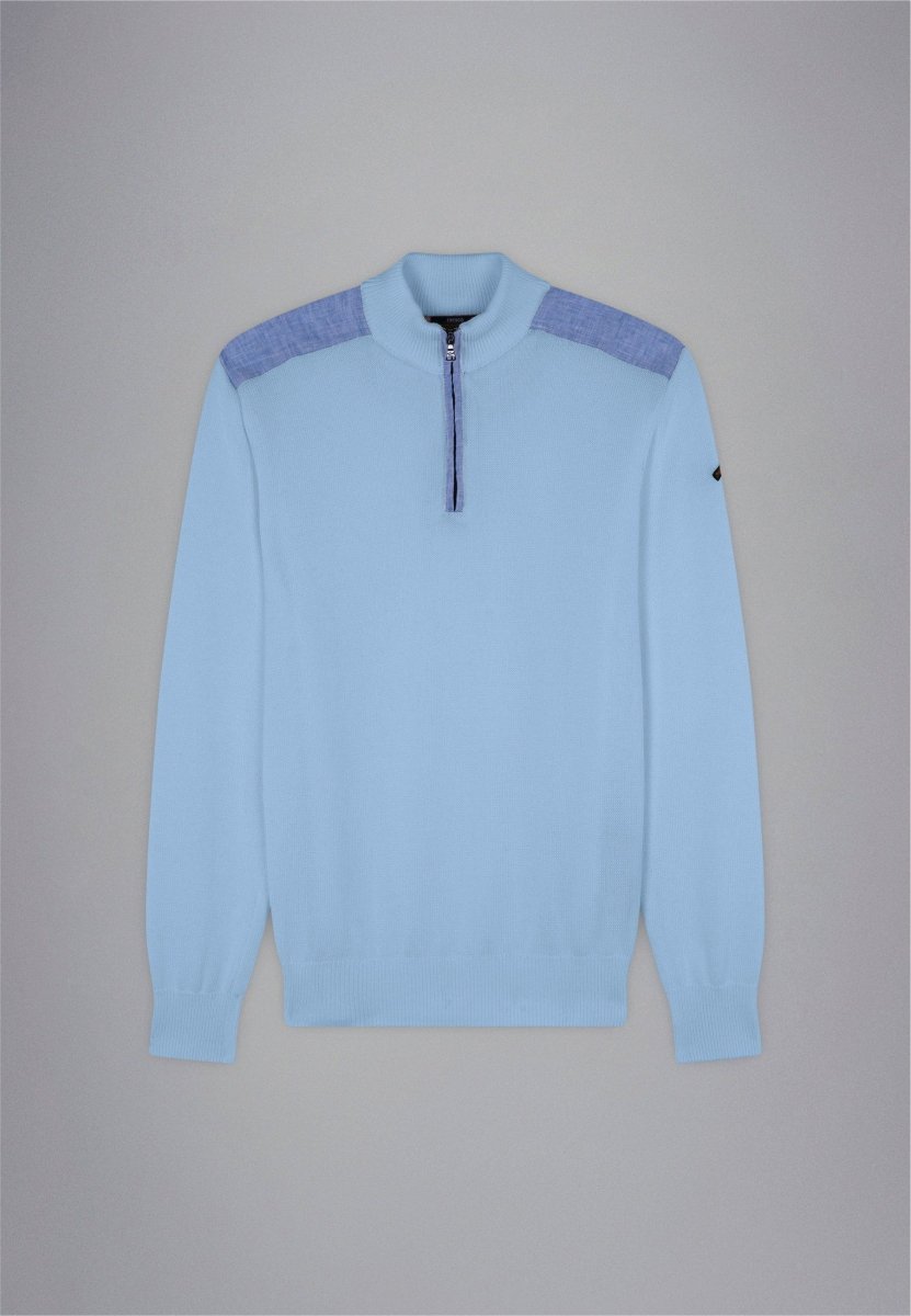 Paul & Shark Fresco Cotton Half Zip - Mandy
