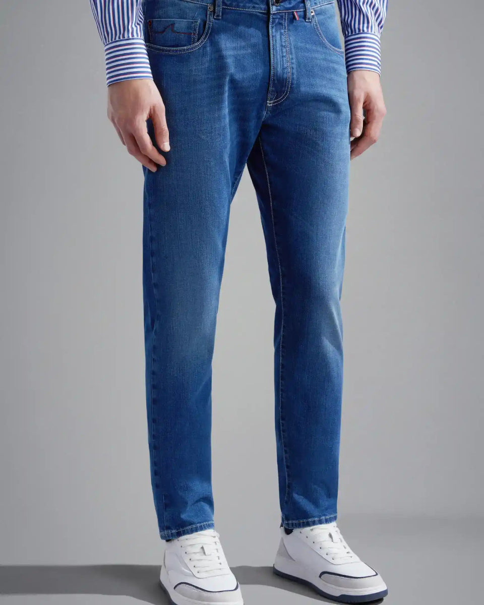 Paul & Shark Giza Cotton Denim Stretch Jeans - Mandy