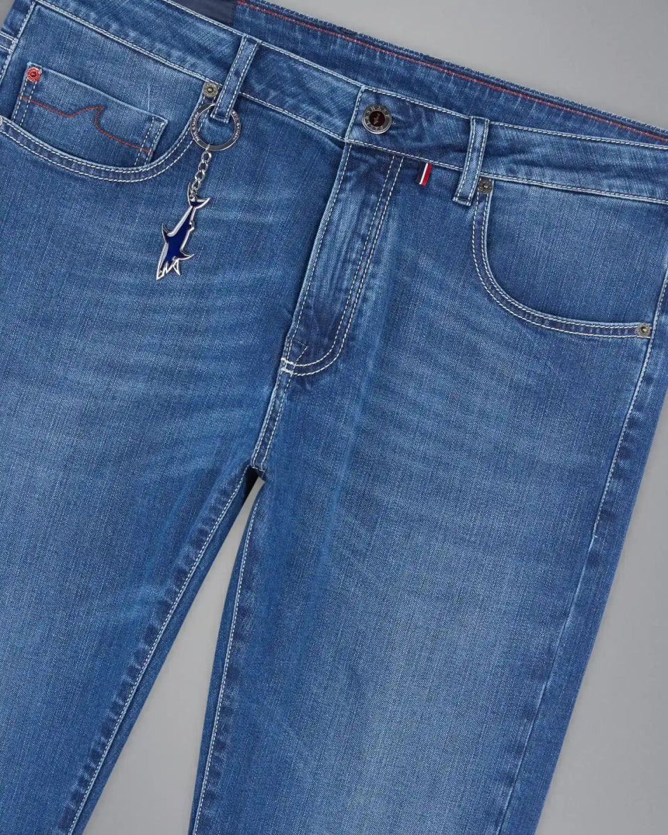 Paul & Shark Giza Cotton Denim Stretch Jeans - Mandy