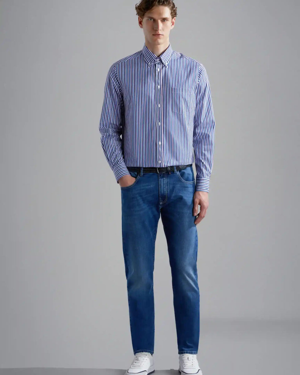 Paul & Shark Giza Cotton Denim Stretch Jeans - Mandy