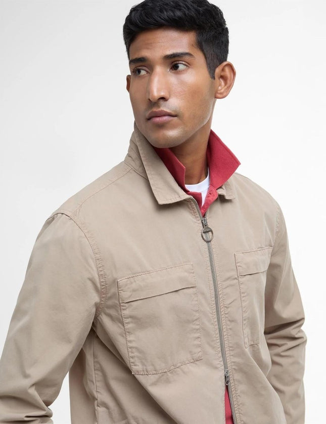 Barbour Glendale overshirt - Lysebrun - Mandy