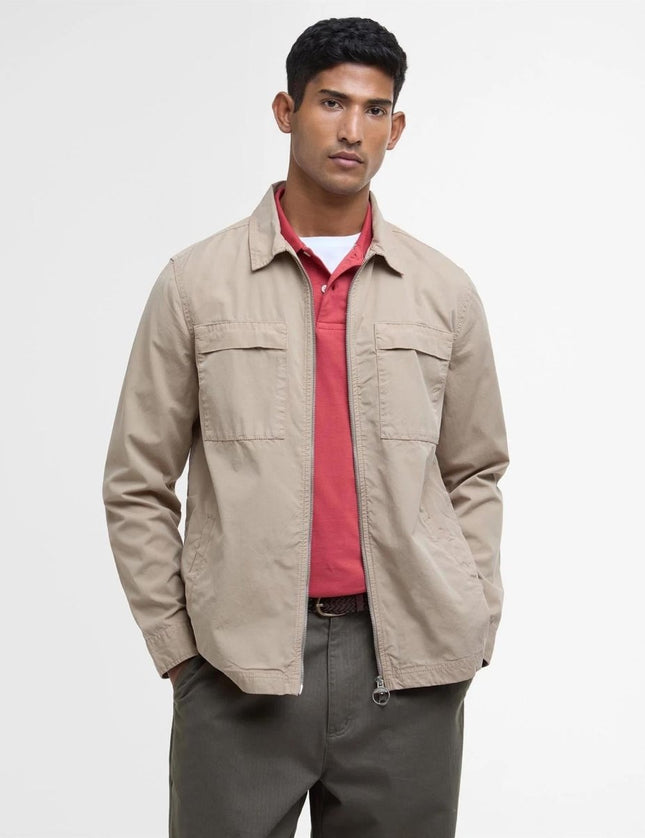 Barbour Glendale overshirt - Lysebrun - Mandy