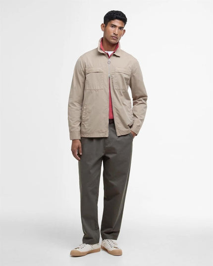 Barbour Glendale overshirt - Lysebrun - Mandy