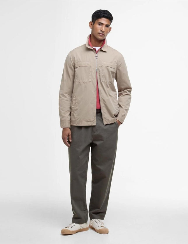 Barbour Glendale overshirt - Lysebrun - Mandy
