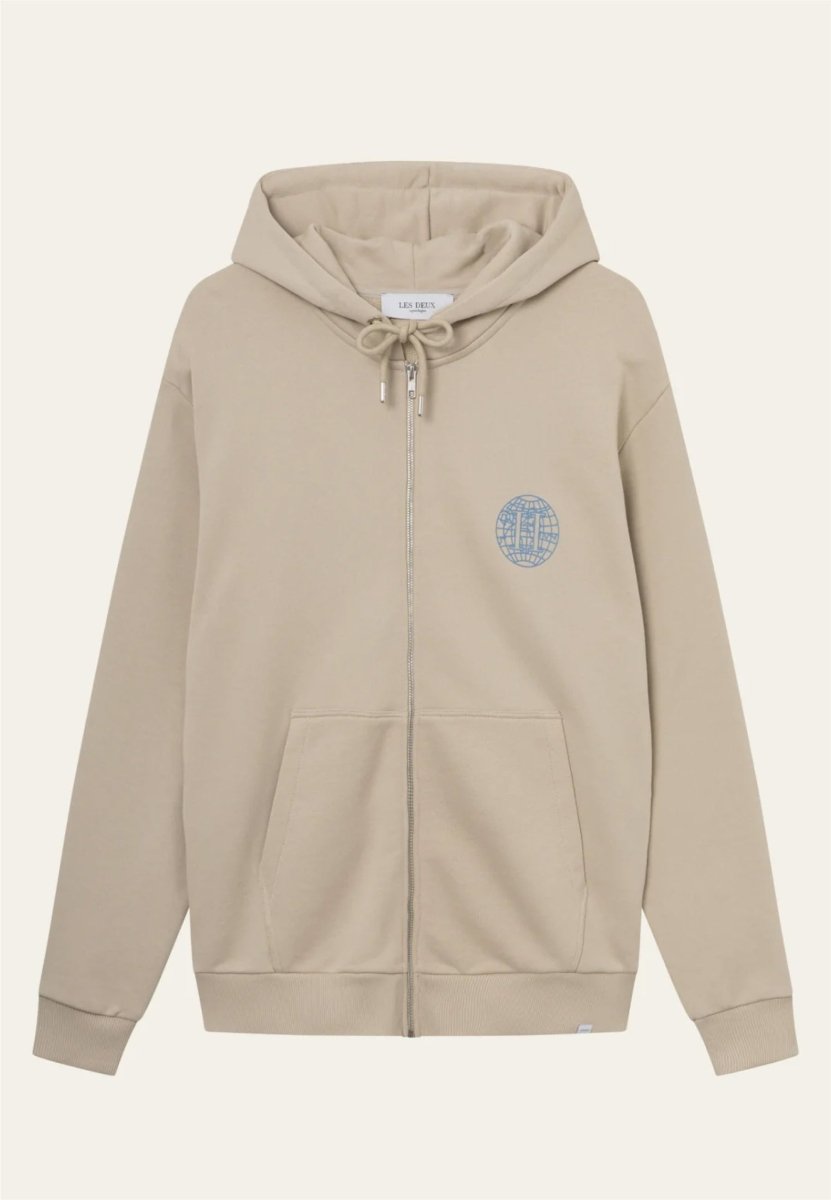Les Deux Globe Zipper Hoodie - Mandy