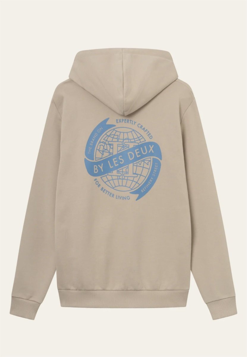 Les Deux Globe Zipper Hoodie - Mandy