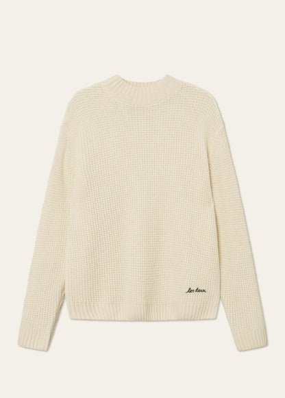 Les Deux Grady Waffle Mockneck - Mandy