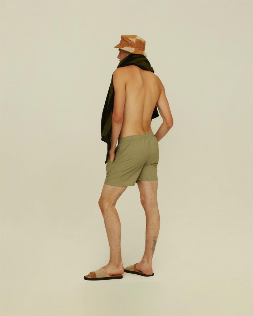 OAS Green Nylon Swim Shorts - Mandy