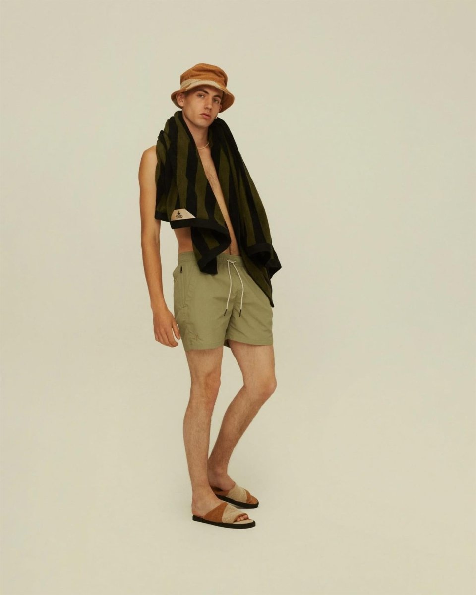 OAS Green Nylon Swim Shorts - Mandy