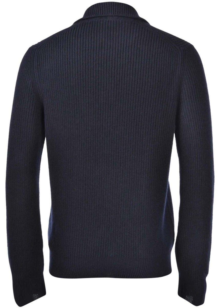 Gran Sasso HALF - FISHERMAN'S RIB KNIT SKIPPER POLO - Mandy