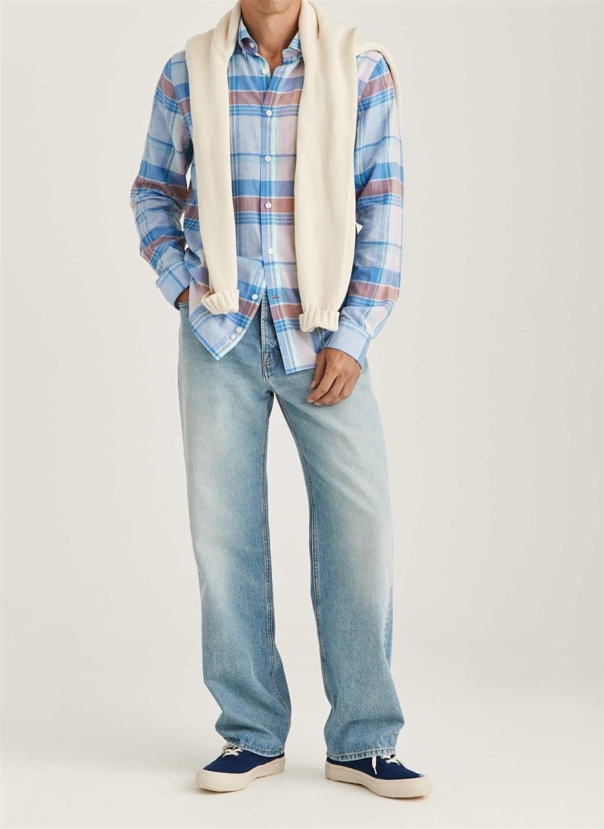 Morris Stockholm Happy linen check - Ruter - Mandy