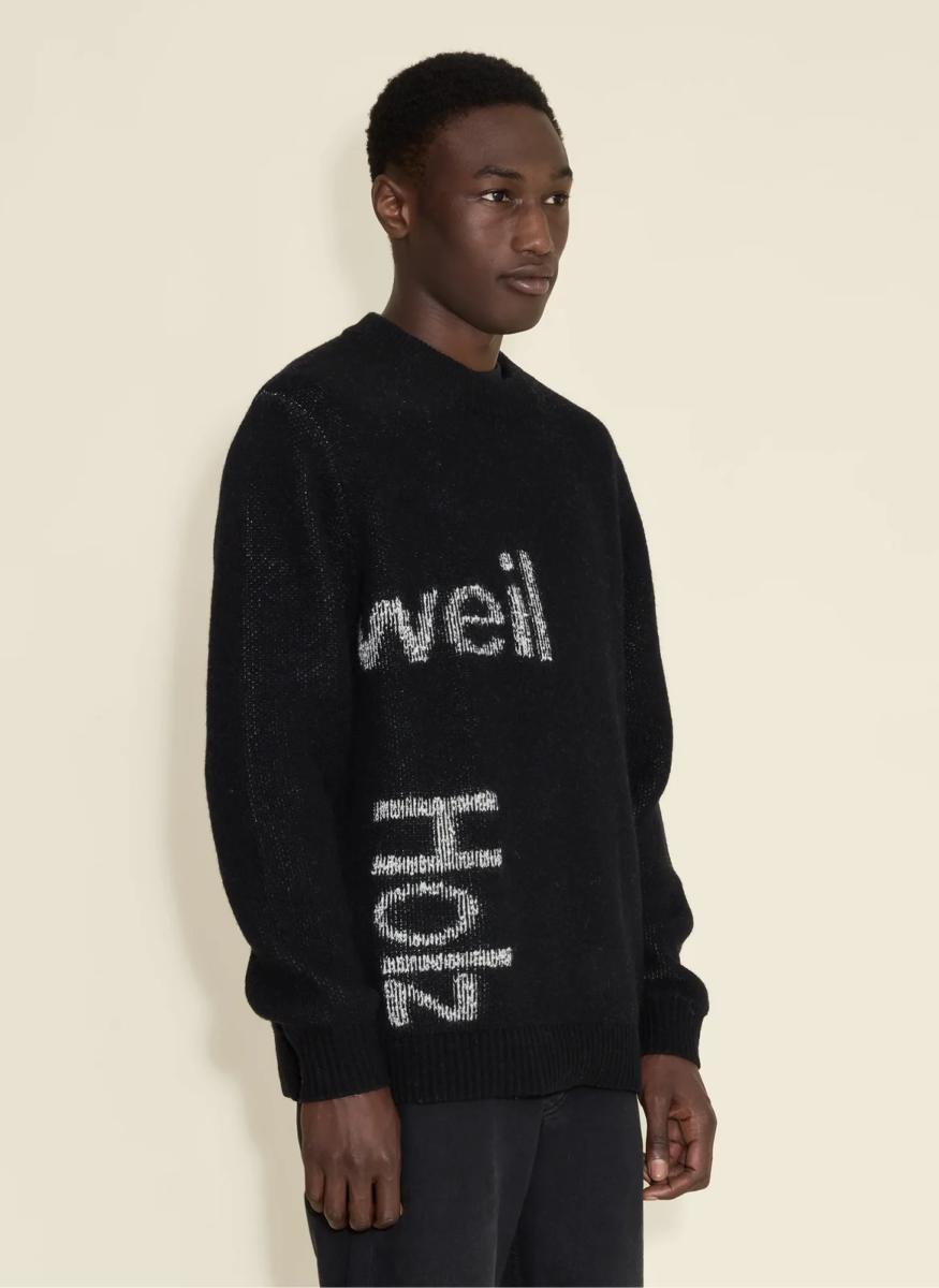Holzweiler Haza Logo Crew Black Mix - Mandy