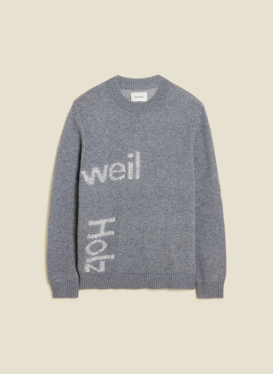 Holzweiler Haza Logo Crew Grey Mix - Mandy