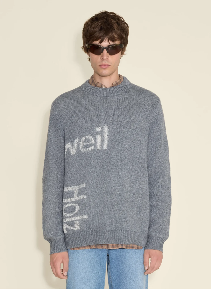 Holzweiler Haza Logo Crew Grey Mix - Mandy