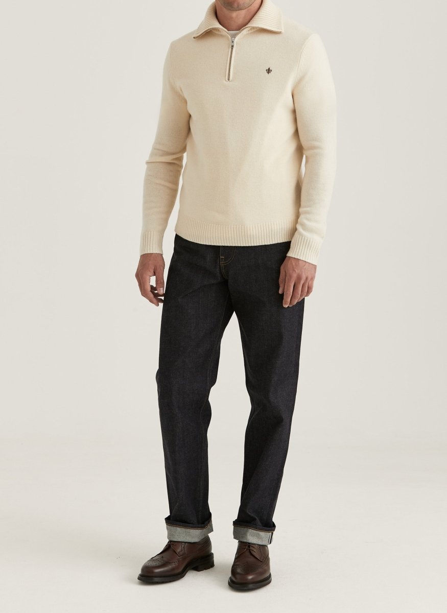 Morris Stockholm Hertford Half Zip - Mandy