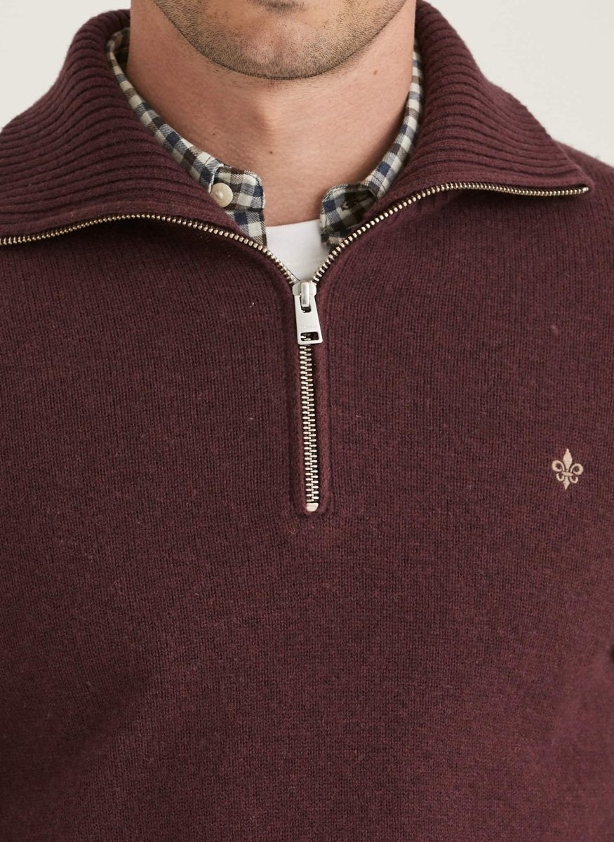 Morris Stockholm Hertford Half Zip - Mandy