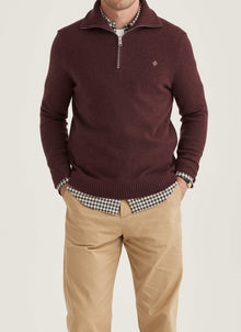 Morris Stockholm Hertford Half Zip - Mandy