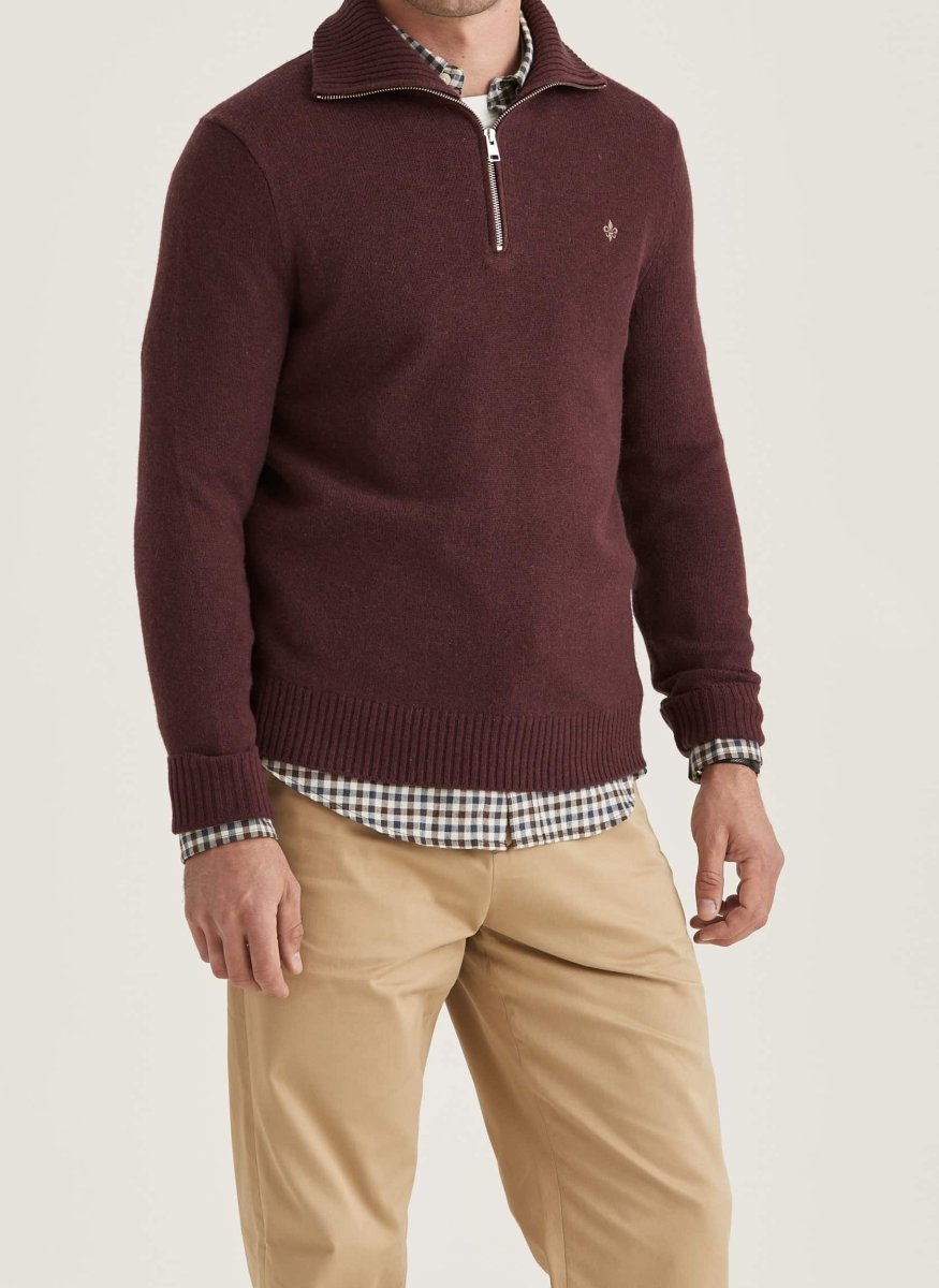 Morris Stockholm Hertford Half Zip - Mandy