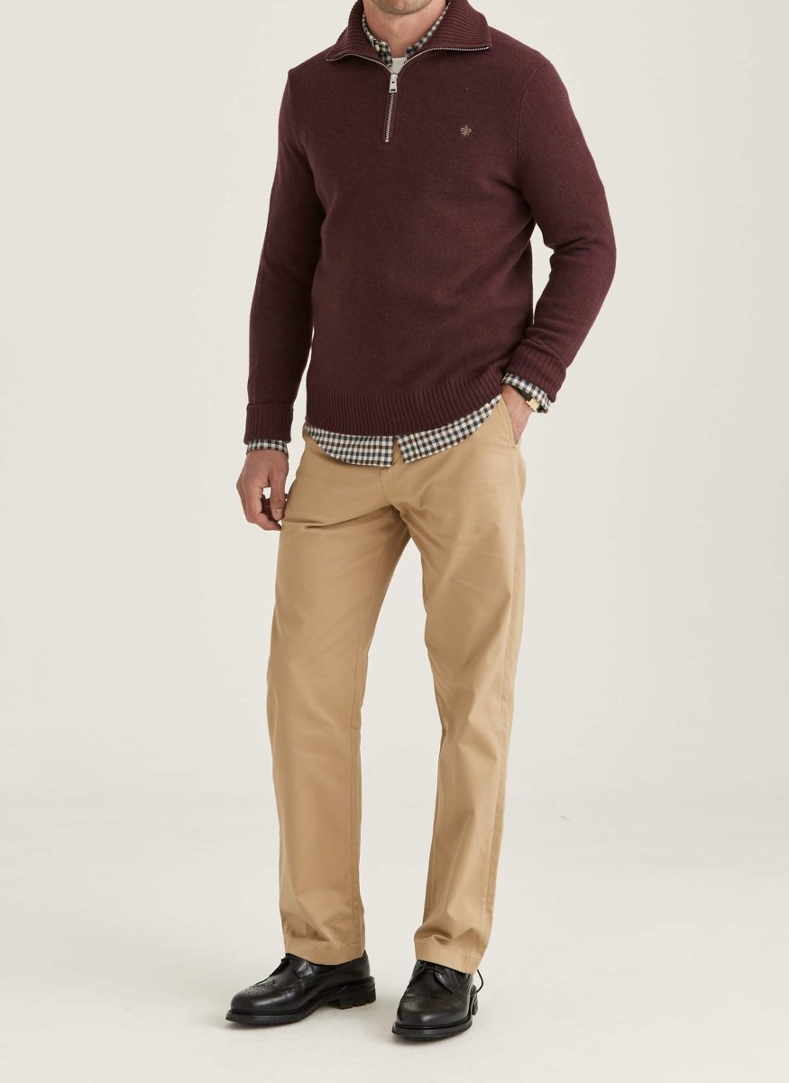 Morris Stockholm Hertford Half Zip - Mandy