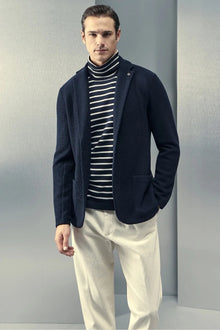 Gran Sasso Honeycomb Merinos Wool Knit Jacket - Mandy