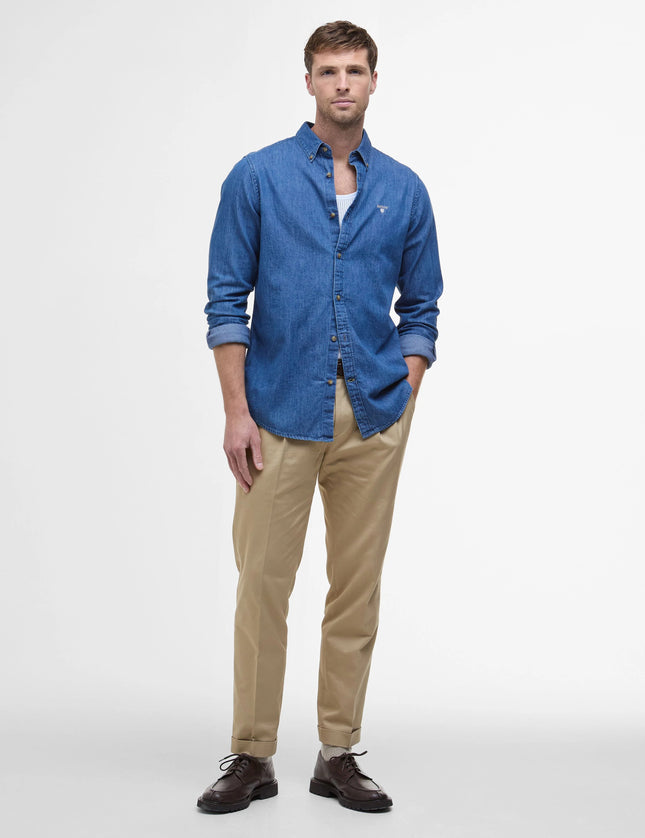 Denim Crest Tailored Long-Sleeved Shirt
