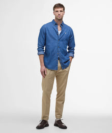 Denim Crest Tailored Long-Sleeved Shirt