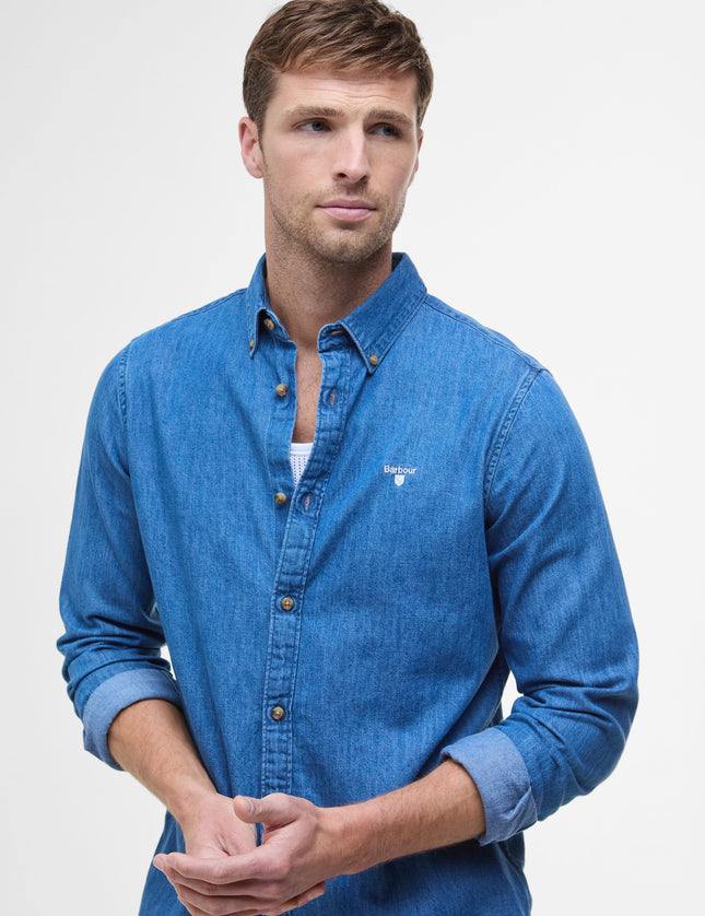 Denim Crest Tailored Long-Sleeved Shirt