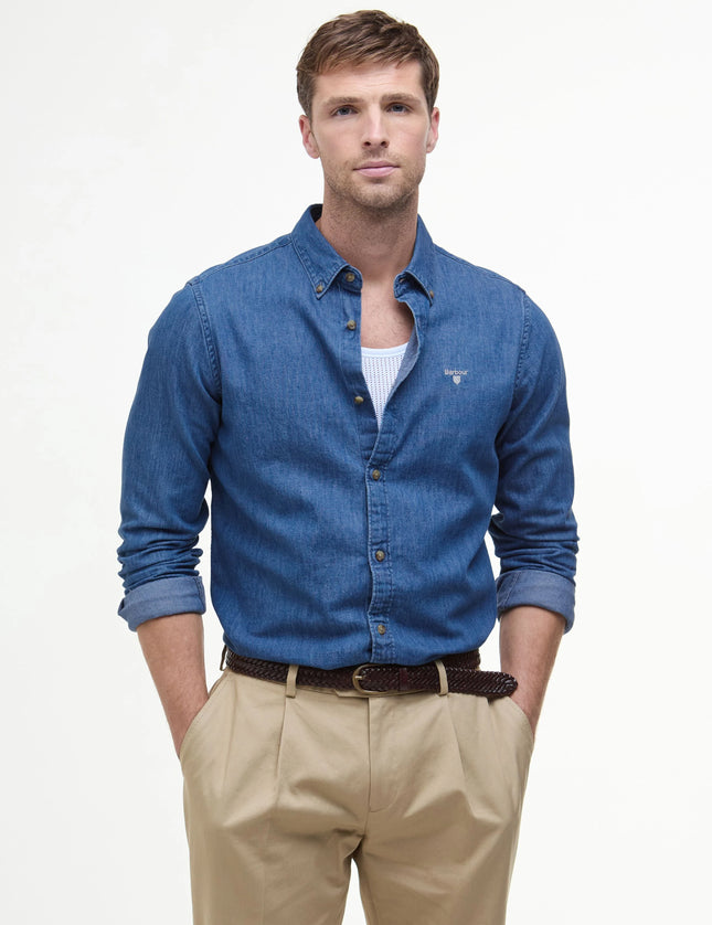 Denim Crest Tailored Long-Sleeved Shirt