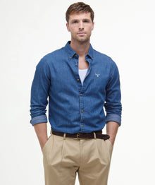 Denim Crest Tailored Long-Sleeved Shirt