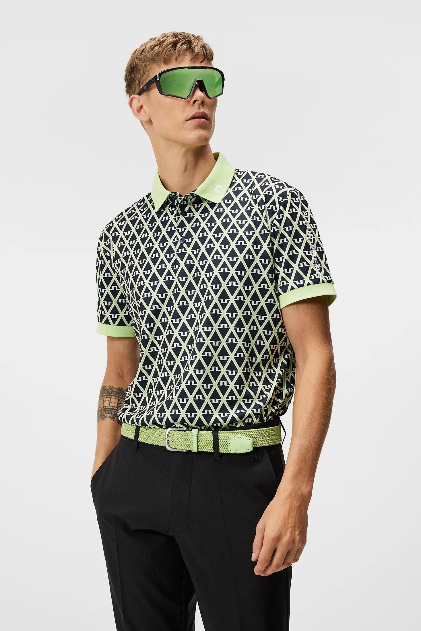 J.Lindeberg T-skjorte Tour tech reg fit print polo