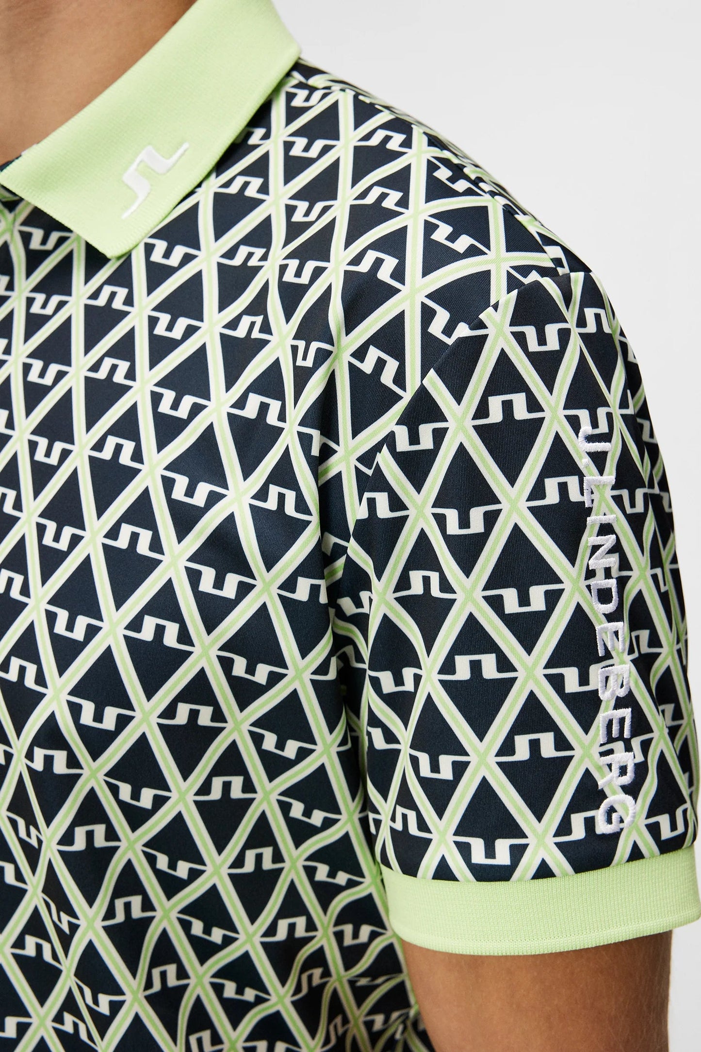 J.Lindeberg T-skjorte Tour tech reg fit print polo