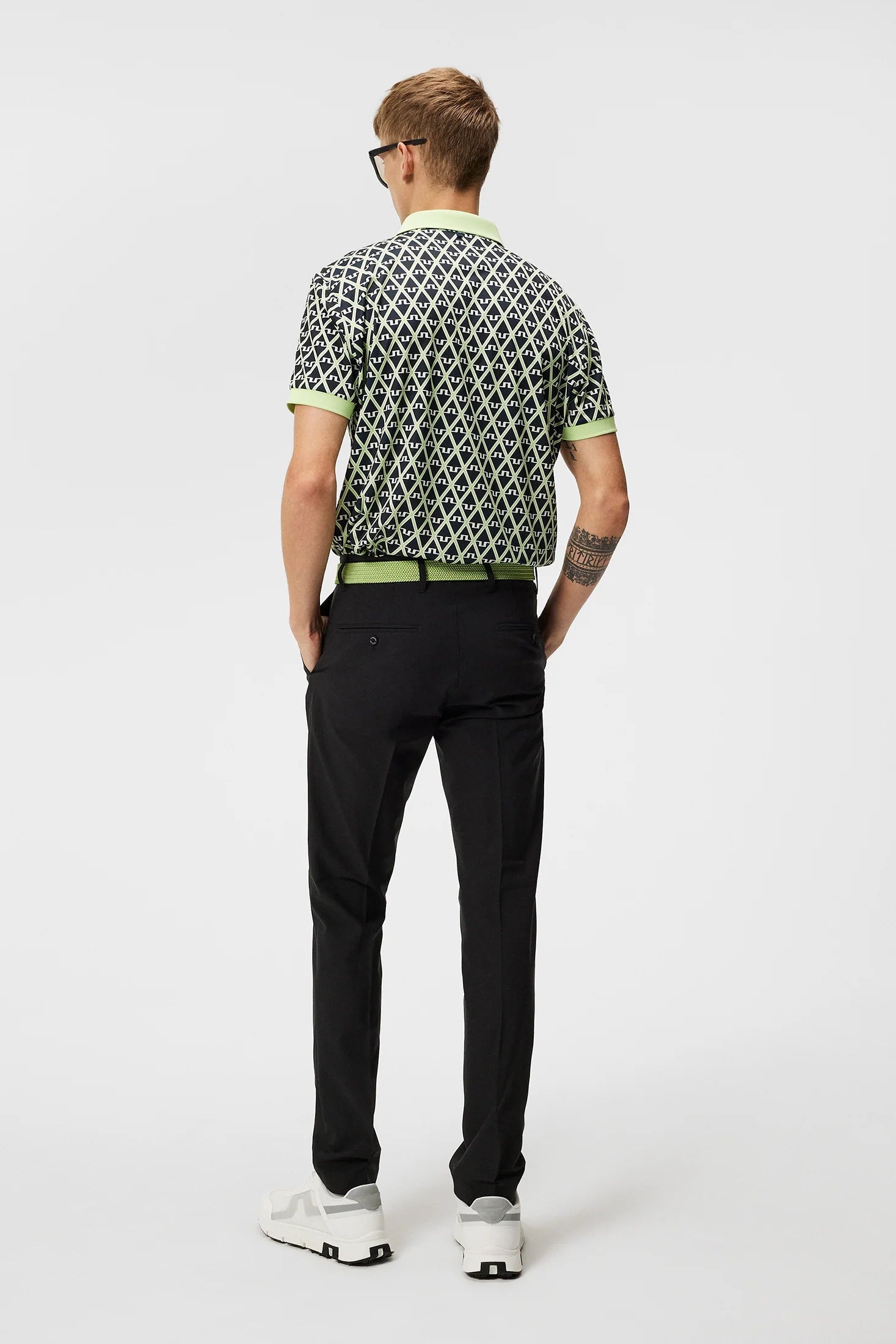 J.Lindeberg T-skjorte Tour tech reg fit print polo