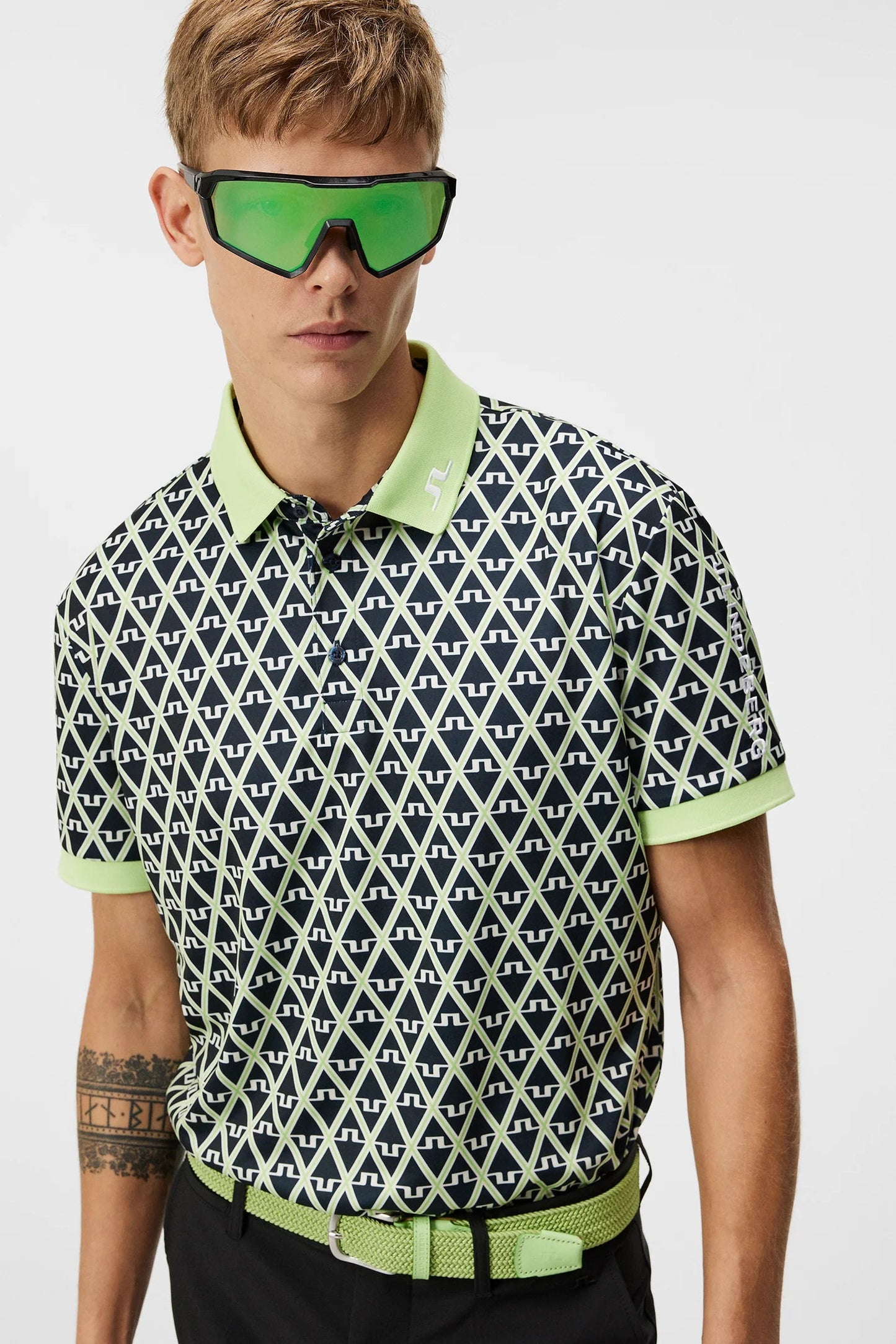 J.Lindeberg T-skjorte Tour tech reg fit print polo