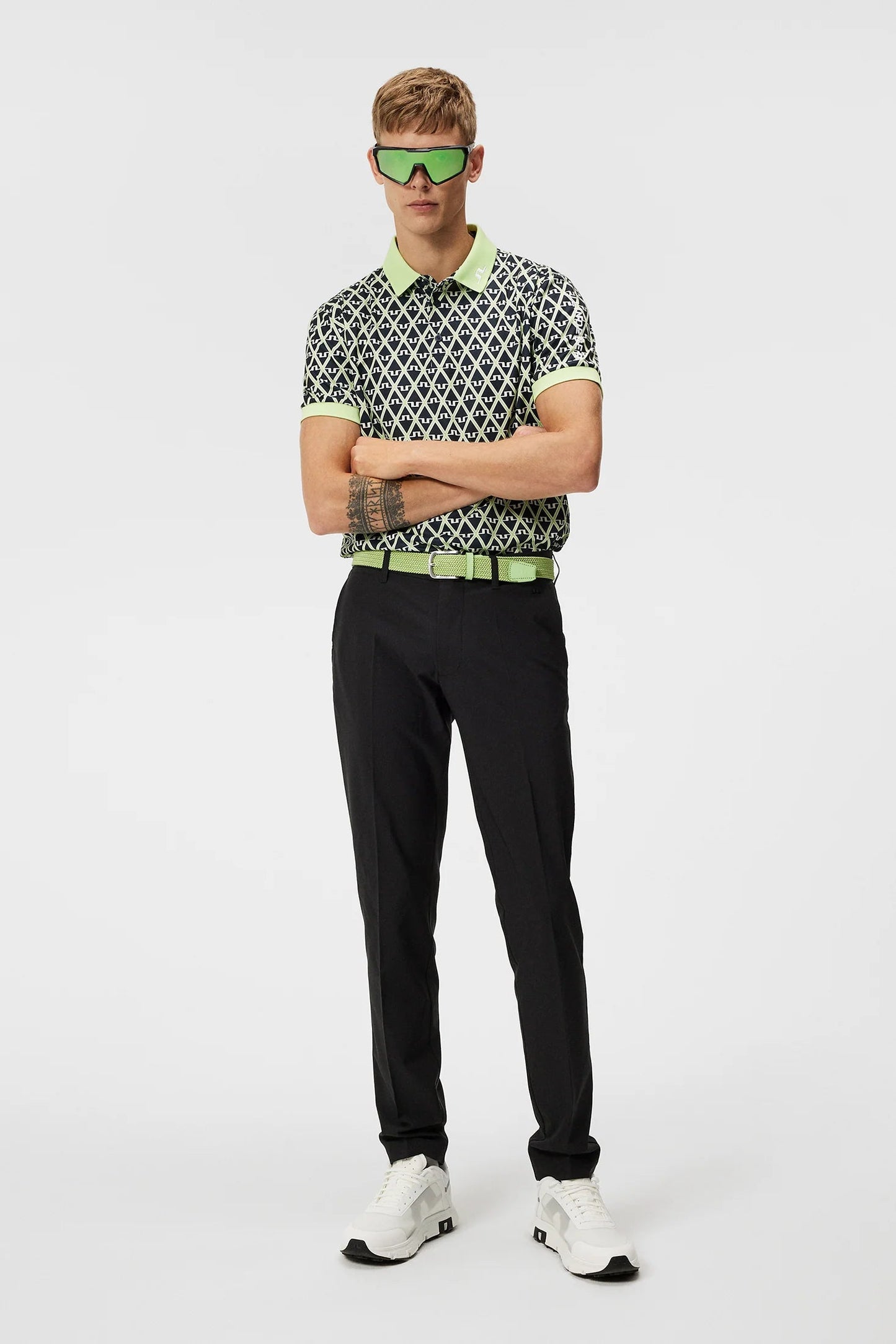 J.Lindeberg T-skjorte Tour tech reg fit print polo