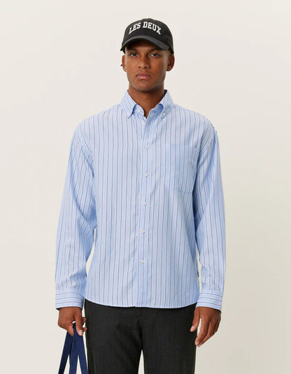 Les Deux Kolton Herringbone Poplin - Mandy