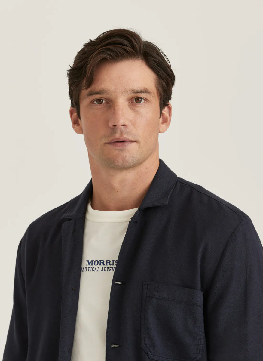 Morris Stockholm Linen Shirt Jacket - Mandy