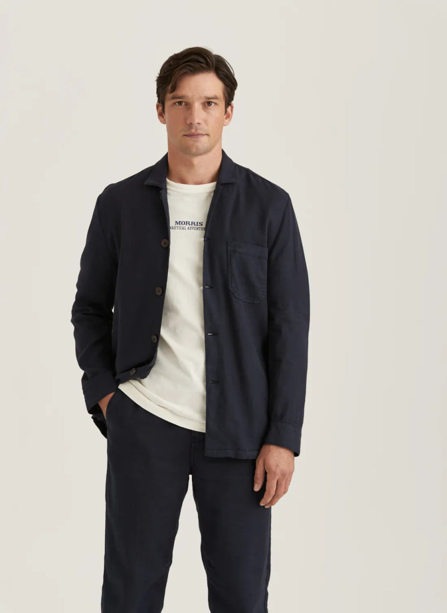 Morris Stockholm Linen Shirt Jacket - Mandy