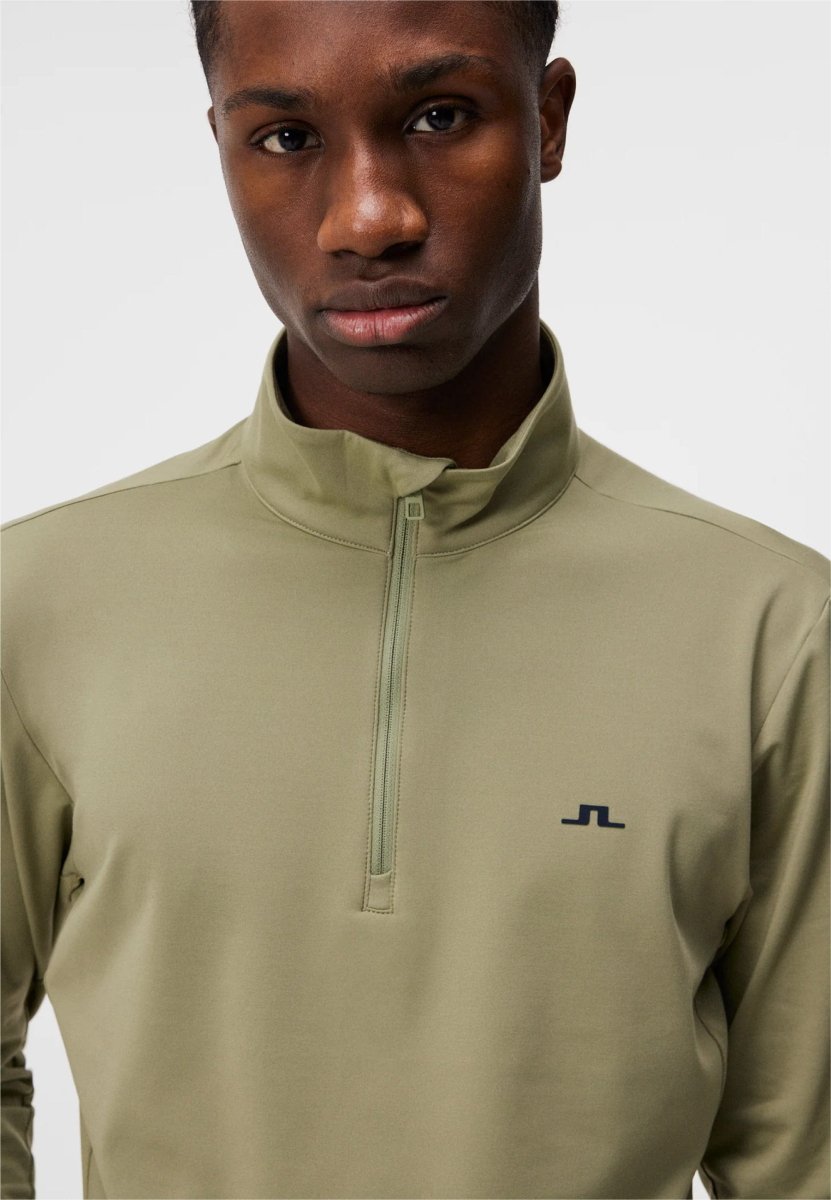 J.Lindeberg Luke Quarter Zip Mid Layer - Mandy