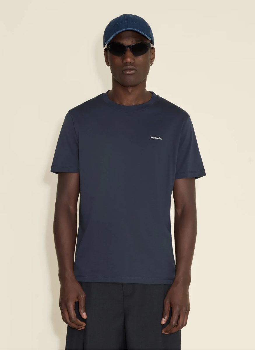 Holzweiler M Regular Tee Dk. Navy - Mandy