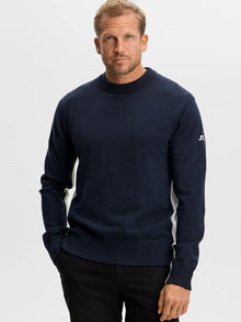 Chester Side Stripe Knit Crew – JL Navy