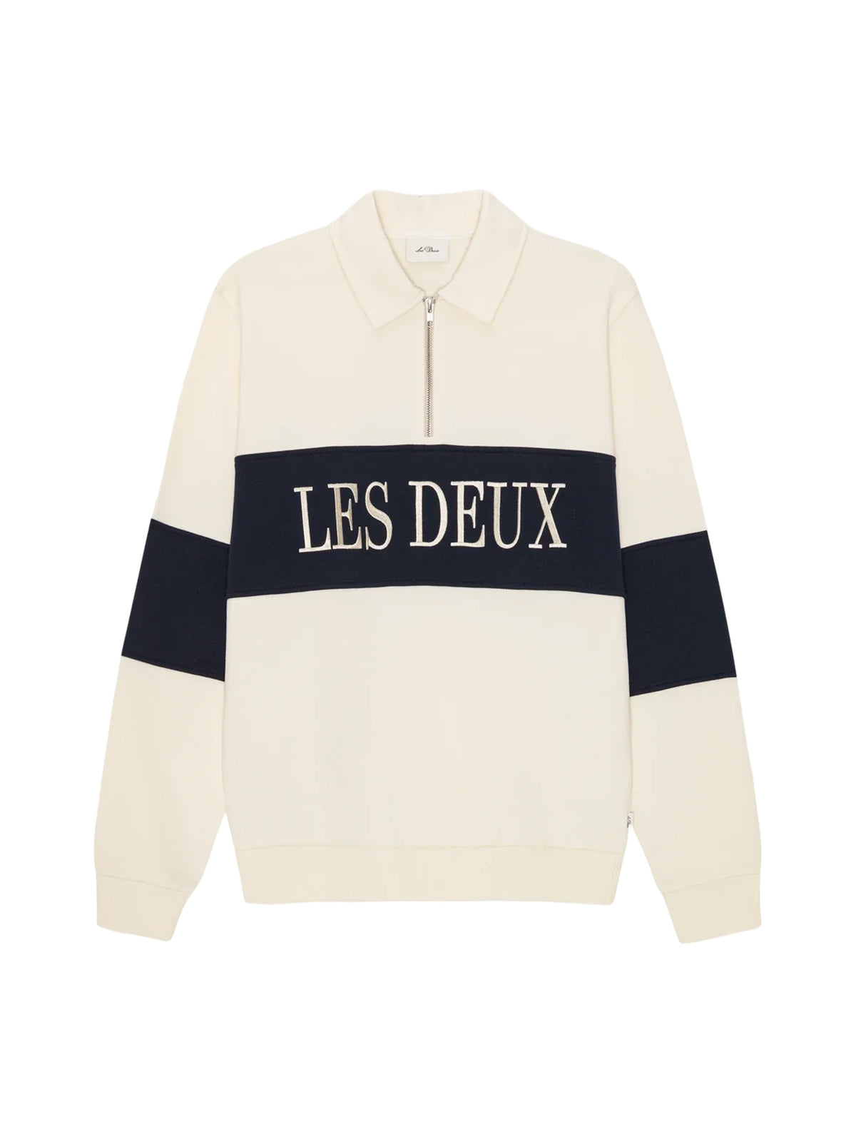 Zipper Rugby Sweatshirt – Ivory