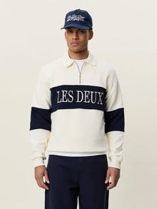 Zipper Rugby Sweatshirt – Ivory