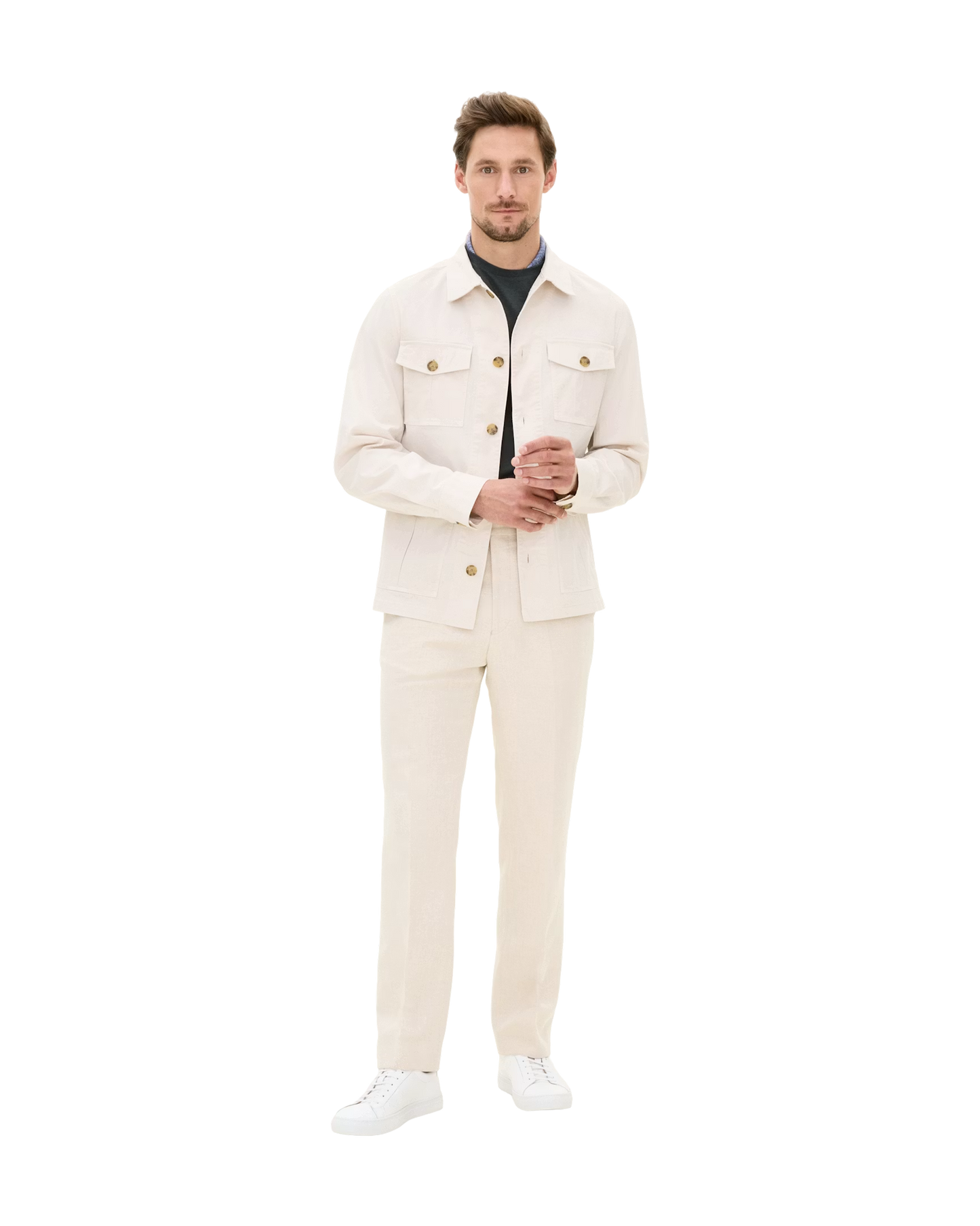 Oscar Jacobson Safari Shirt – White