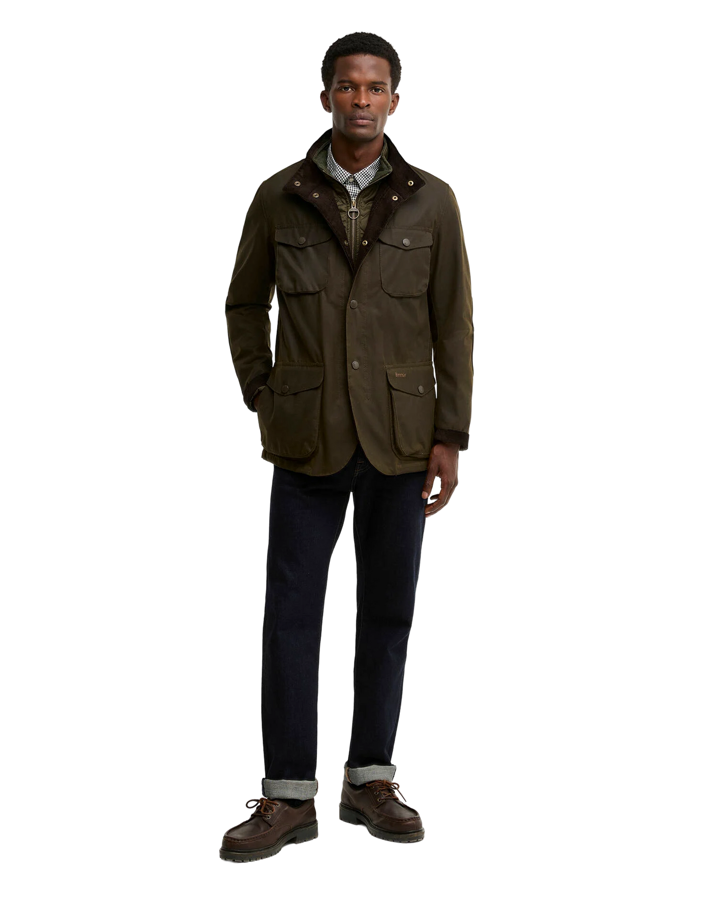 Ogston Waxed Jacket Olive