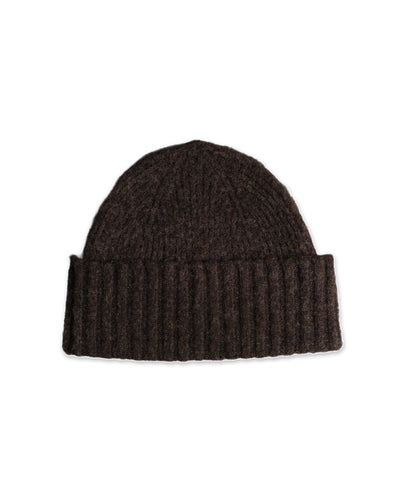 Fishtail Shaggy Beanie - Brown
