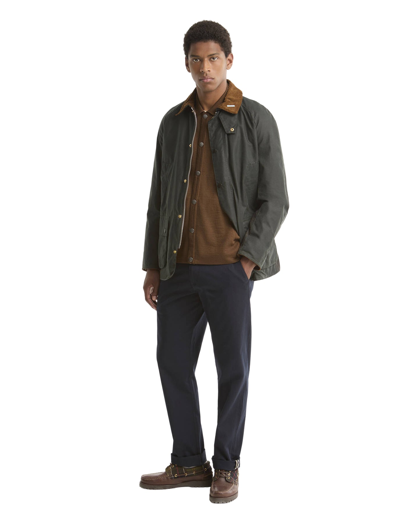 Barbour Icons Ashby Waxed Jacket Sage