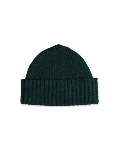 Fishtail Shaggy Beanie - Bottle Green